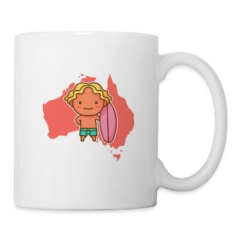 Juste un garçon qui aime l’Australie - Mug blanc - blanc - Droite