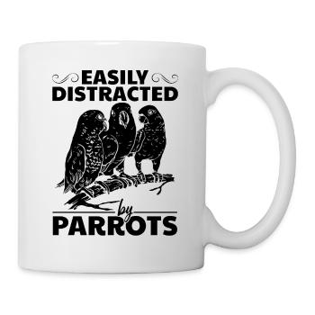 Oiseau perroquet que j’obtiens facilement des perroquets - Mug blanc - blanc - Droite