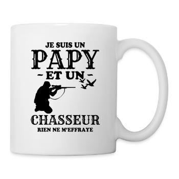 Je Suis Un Papa Et Un Chasseur - Mug blanc - blanc - Droite