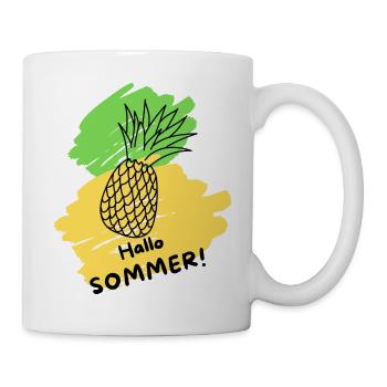 Hello Summer Fruit Pineapple Holiday Warmth - Mug - white - Right