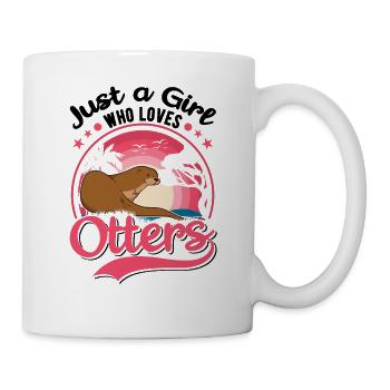 Otter Girl Otter Sea Otter - Mug - white - Right