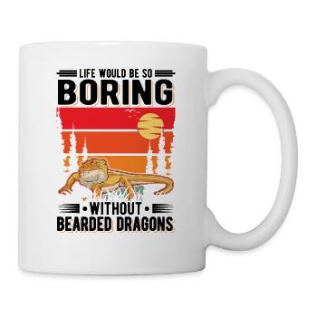 Dragon barbu Cadeau Dragon barbu - Mug blanc - blanc - Droite