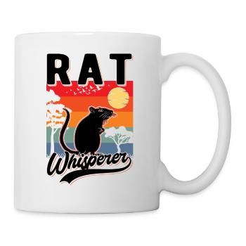Rat Whisperer Rat Gift - Mug - white - Right