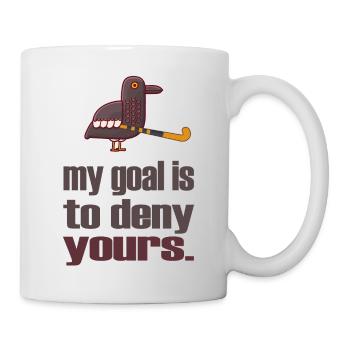 feldhockey hockey fieldhockey hockey-defense - Tasse - Weiß - Rechts