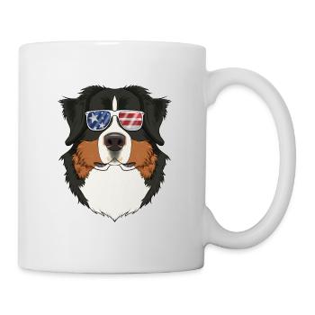 Bernese Mountain Dog USA Lunettes de soleil I Américain - Mug blanc - blanc - Droite
