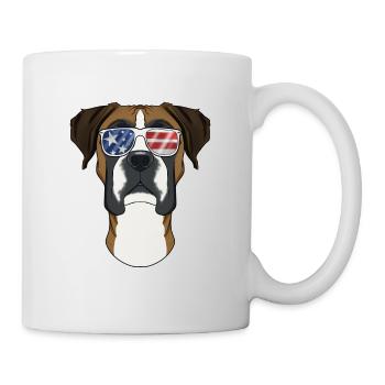 Boxer USA Sunglasses I American Flag Boxer - Mug - white - Right