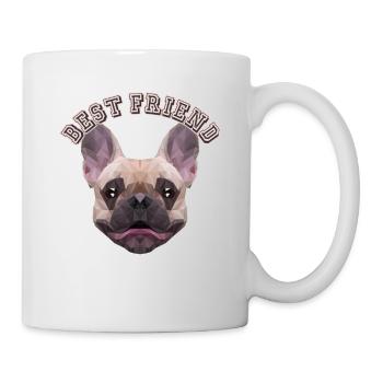 Best Friend Quadrupède Wauwau Chien Bouledogue - Mug blanc - blanc - Droite