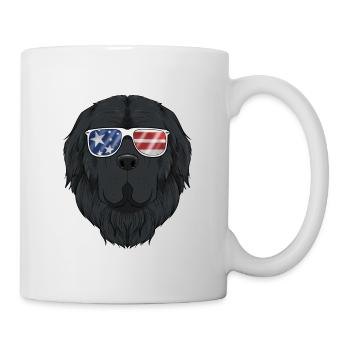 Newfoundland USA Sunglasses I American Flag - Mug - white - Right