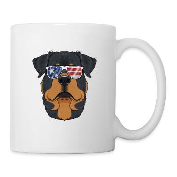 Rottweiler USA Sunglasses I American Flag - Mug - white - Right