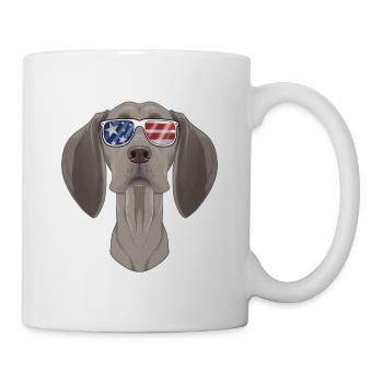Weimaraner USA Sunglasses I American Flag - Mug - white - Right