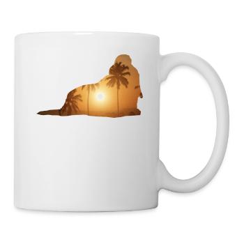 Sommerstrand - Basset Hound - Tasse - Weiß - Rechts