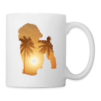 Plage d’été - Bichon Frise - Mug blanc - blanc - Droite