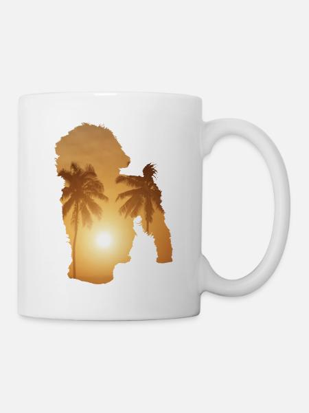 Sommerstrand - Bichon Frise - Tasse - Weiß