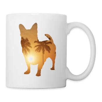 Sommerstrand - Chihuahua - Tasse - Weiß - Rechts