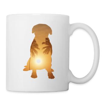 Sommerstrand - Bullmastiff - Tasse - Weiß - Rechts