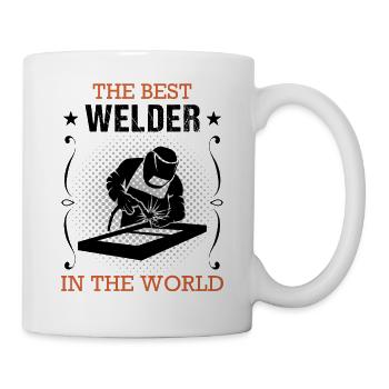 Profession de soudeur Machine à souder Craftsman Cadeau - Mug blanc - blanc - Droite