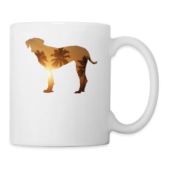 Sommerstrand - Dalmatiner - Tasse - Weiß - Rechts