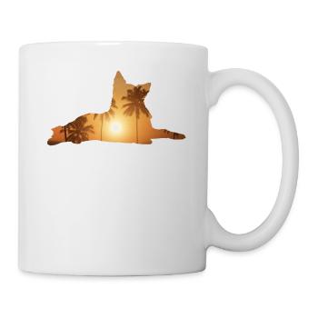 Summer beach - Dutch shepherd - Mug - white - Right