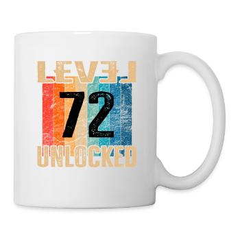 Birthday Happy Birthday Level Unlocked 72 years - Mug - white - Right