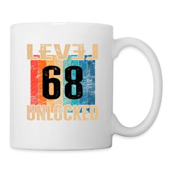 Anniversaire Joyeux anniversaire Niveau débloqué 68 ans - Mug blanc - blanc - Droite