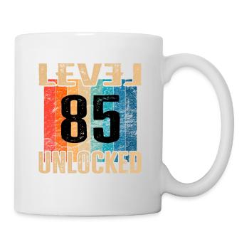Anniversaire Joyeux anniversaire Niveau débloqué 85 ans - Mug blanc - blanc - Droite