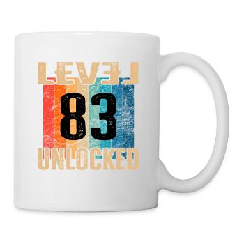 Birthday Happy Birthday Level Unlocked 83 years - Mug - white - Right