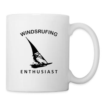 Windsurfing Enthusiast Windsurfen Sport Hobby - Tasse - Weiß - Rechts
