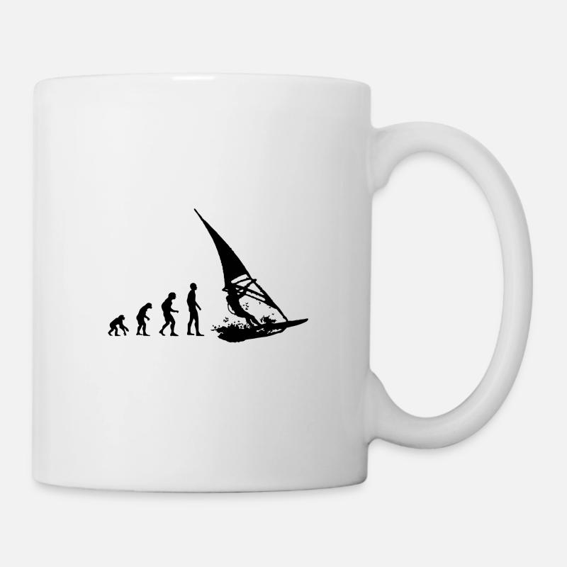 Evolution Windsurfing Windsurfer Windsurfen Hobby - Tasse - Weiß