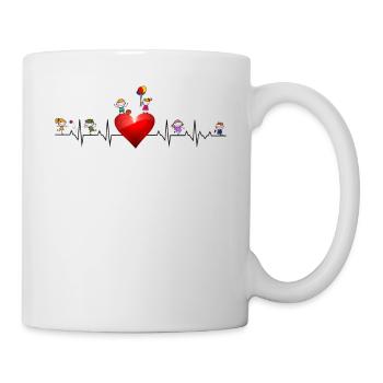 Beautiful Heartbeat Kids Hearbeat - Mug - white - Right