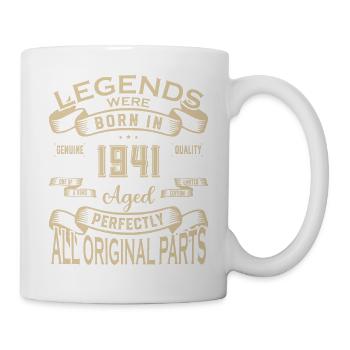 Legends Were Born In 1941. Aged Perfectly All orig - Tasse - Weiß - Rechts