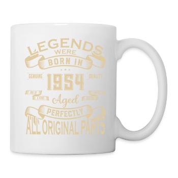 Legends Were Born In 1954. Aged Perfectly All orig - Tasse - Weiß - Rechts