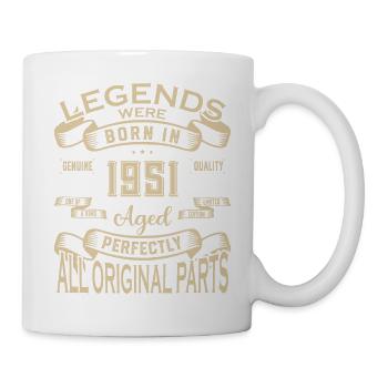 Legends Were Born In 1951. Aged Perfectly All orig - Tasse - Weiß - Rechts