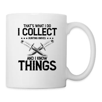 White Things and Collect Hunting Knife Knife Collector - Mug - white - Right