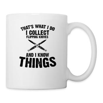 White Things and Collect Hunting Knife Knife Collector - Mug - white - Right