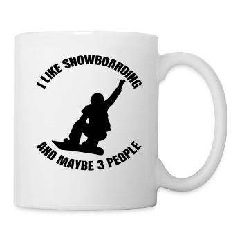 Snowboard Gift Winter Sports Snowboarder - Mug - white - Right