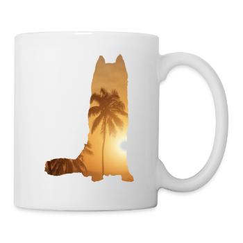 Plage d’été - Alaskan Husky - Mug blanc - blanc - Droite