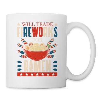 Swap fireworks for ramen | Ramen lovers | - Mug - white - Right