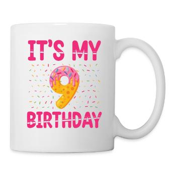 Es Ist Mein 9. Geburtstag | Sprinkles Thematisch - Tasse - Weiß - Rechts