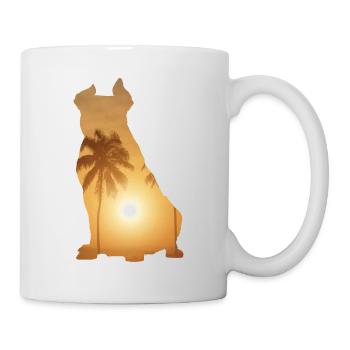 Plage d’été - American Bully - Mug blanc - blanc - Droite