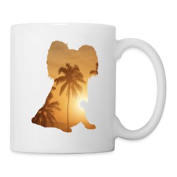 Sommerstrand - Papillon - Tasse - Weiß - Rechts