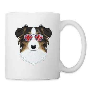 Berger australien UK Lunettes de soleil I Deutsch Flag - Mug blanc - blanc - Droite