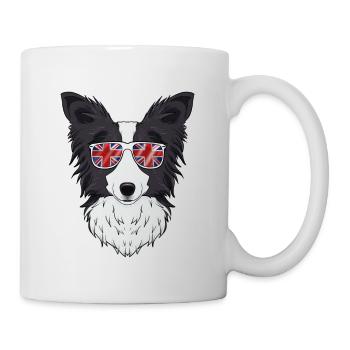Border Collie UK Lunettes de soleil I Deutsch Flag I - Mug blanc - blanc - Droite