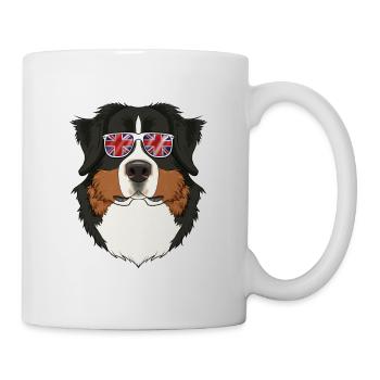 Bernese Mountain Dog UK Lunettes de soleil I Deutsch Flag - Mug blanc - blanc - Droite