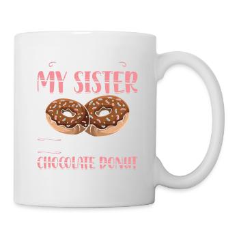 J’échange ma sœur contre des beignets | Beignet - Mug blanc - blanc - Droite