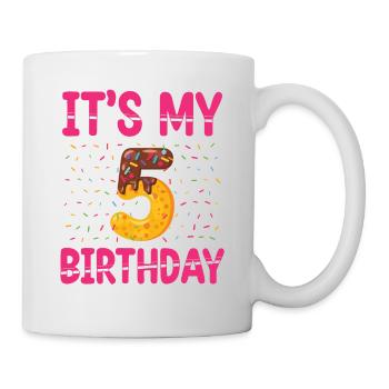 It's My 5th Birthday | Sprinkles Thematic - Mug - white - Right