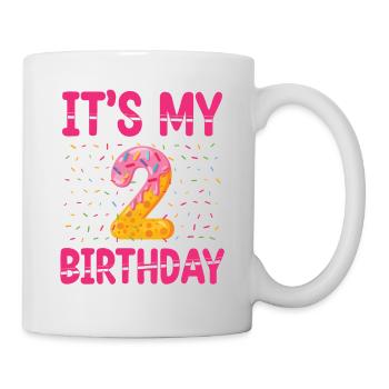 C’est mon 2e anniversaire | | du thème Sprinkles - Mug blanc - blanc - Droite