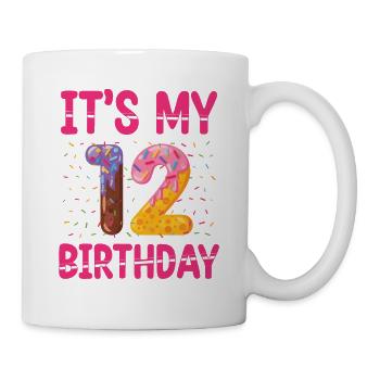 C’est mon 12e anniversaire | | du thème Sprinkles - Mug blanc - blanc - Droite