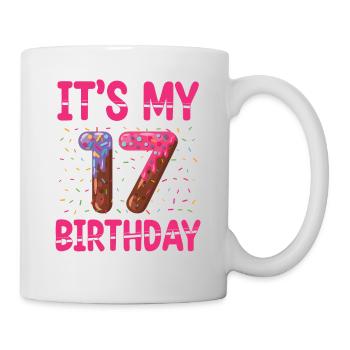 C’est mon 17e anniversaire | Saupoudrer des | à thème - Mug blanc - blanc - Droite