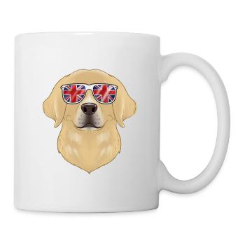 Labrador UK Sunglasses I Deutsch Flag I Union Jack - Mug - white - Right