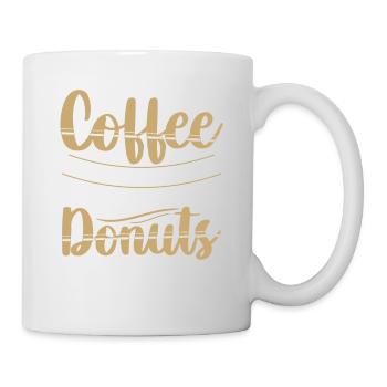 Le café rend possible | T-shirt pour les amateurs de beignets - Mug blanc - blanc - Droite